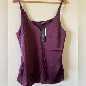LE CHÂTEAU satin sleeveless v neck camisole